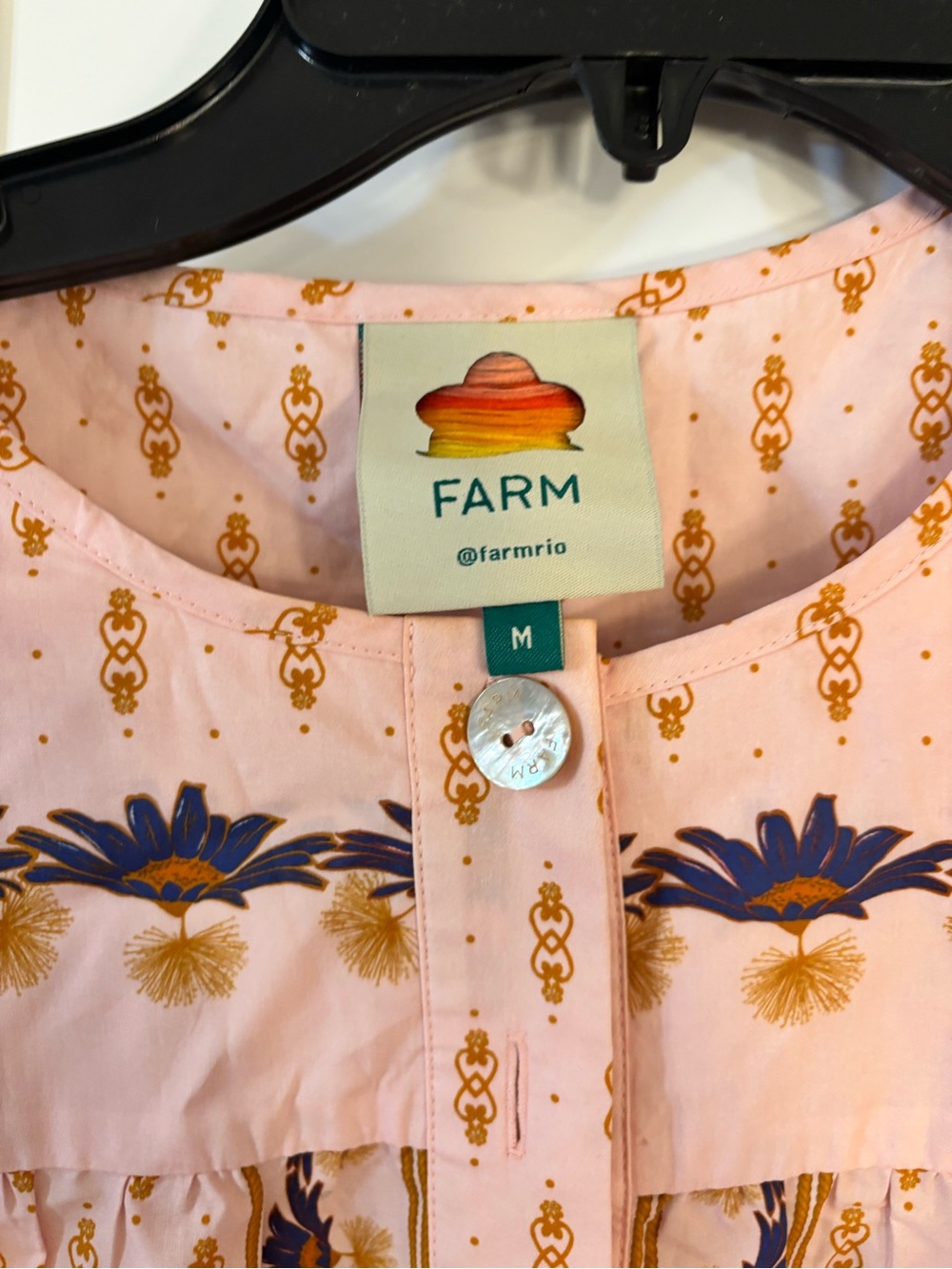 new Farm Rio the dream garden mini dress in pink floral print - Picture 10 of 11